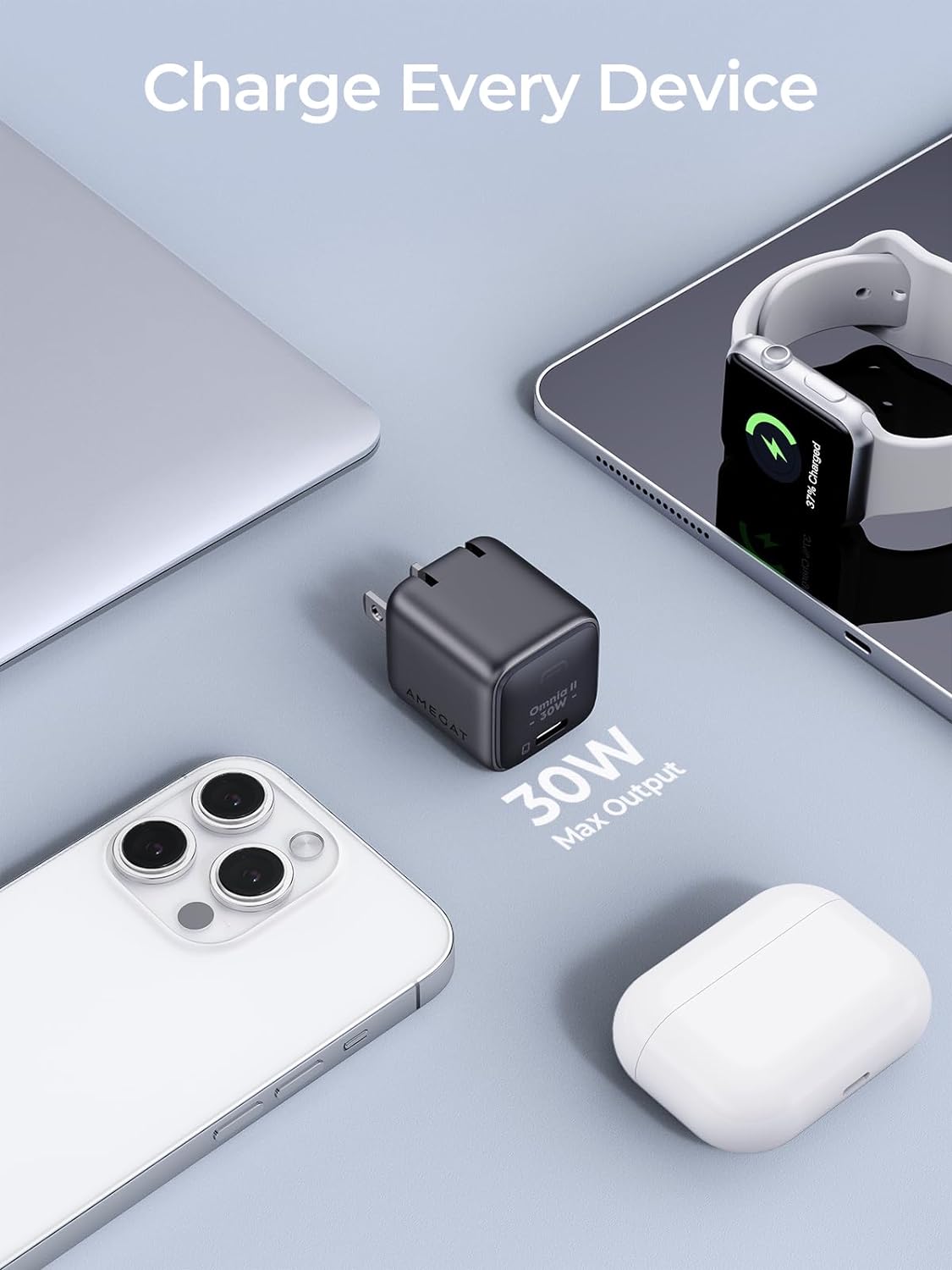 AMEGAT USB C Charger 30W