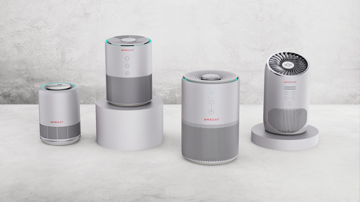 Air Purifier for Home Allergies Pets Hair in Bedroom, H13 True HEPA Filter, 24db Filtration System Cleaner Odor Eliminators, Ozone Free, Remove 99.97% Dust Smoke Mold Pollen, Core 300, White